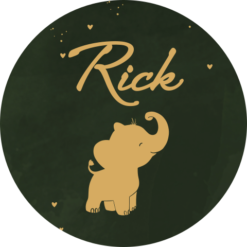 Sluitzegel olifant trendy groen color