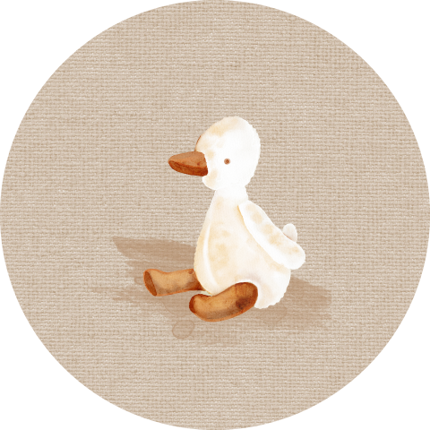 Sluitsticker zegel eendje