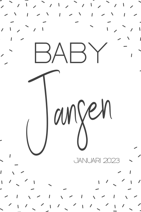 Zwangerschap aankondiging baby