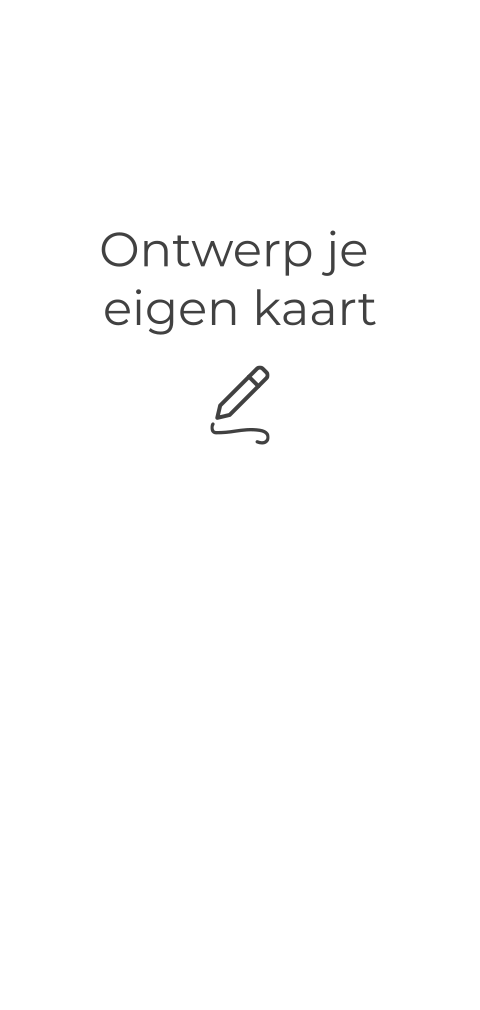 Enkel staand geboortekaartje