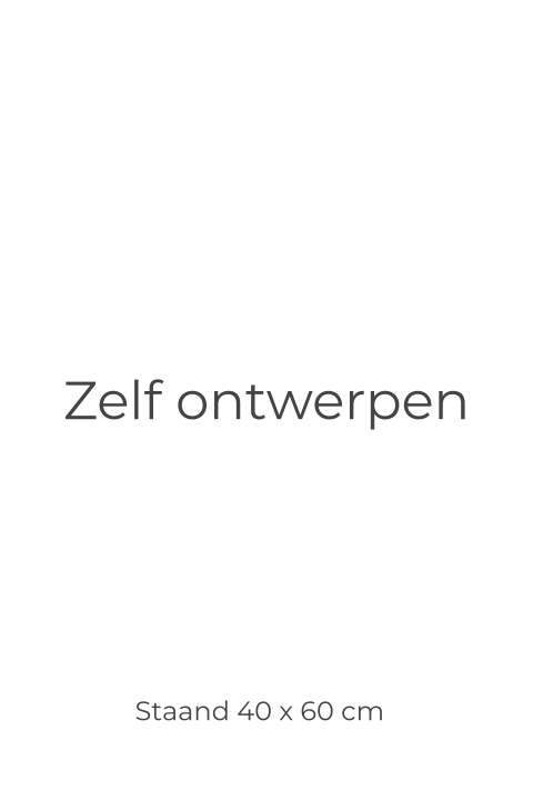 Geboortebord zelf ontwerpen staand
