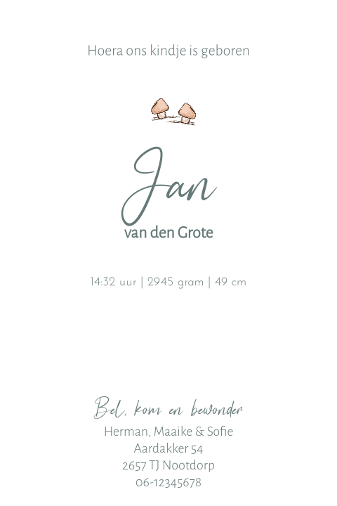 Kaart binnenkant