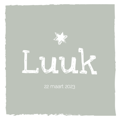 Hip geboortekaartje Tranquil Dawn