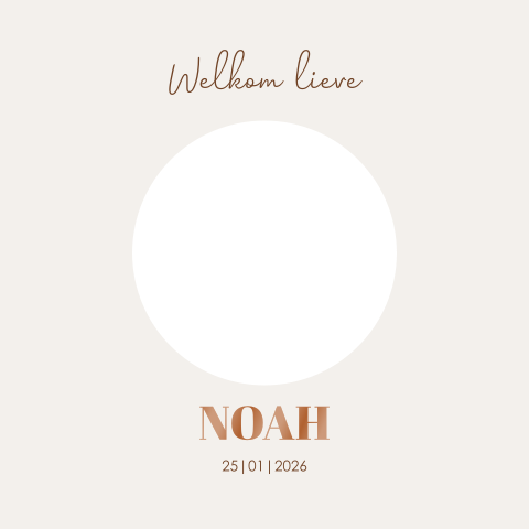 Vrolijke stanskaart geboortekaartje met een jongen, slee en huisdieren