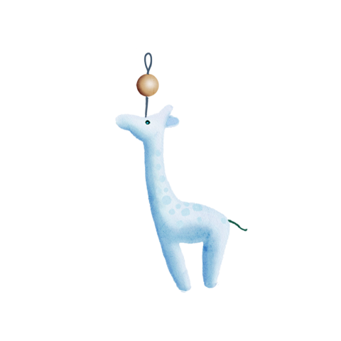 Sluitsticker zegel met giraffe
