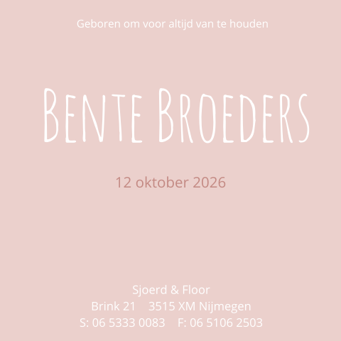 Kaart binnenkant