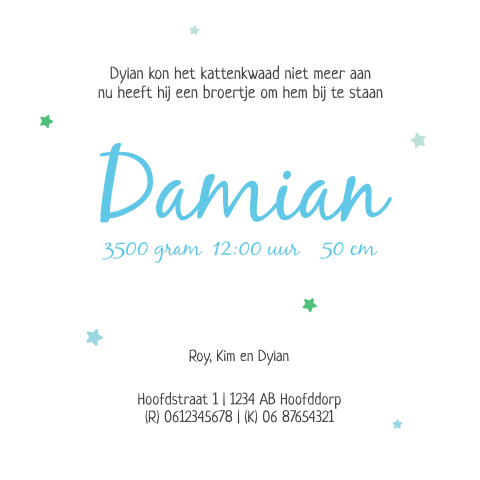 Kaart binnenkant