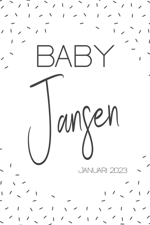 Zwangerschap aankondiging baby