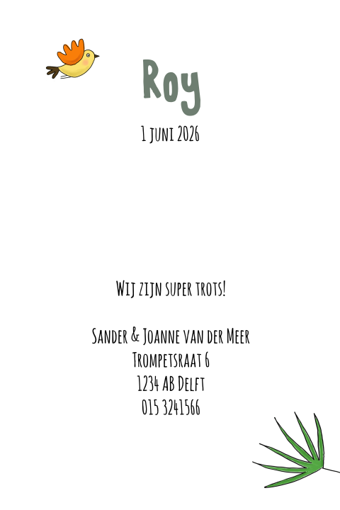 Kaart binnenkant