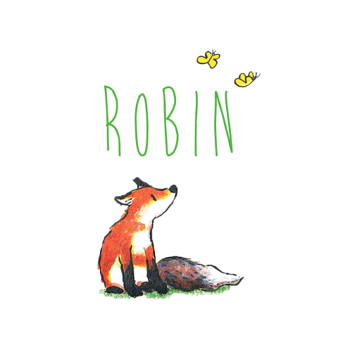 Sticker met vosje
