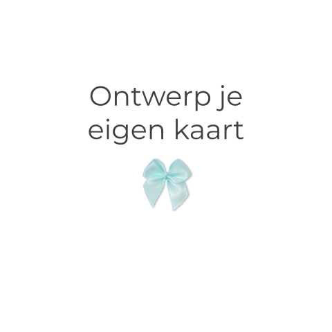 Geboortekaartje strikje zelf maken