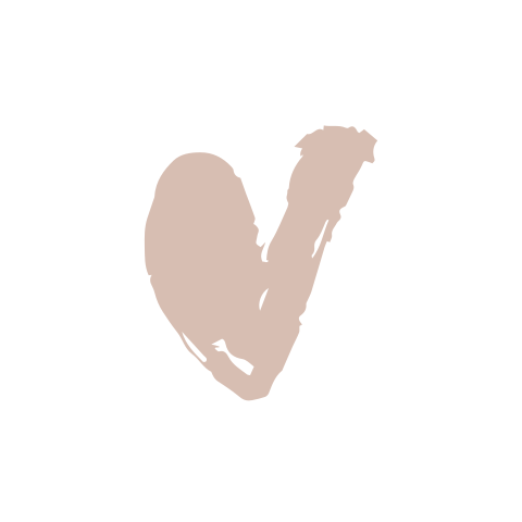 Sluitzegel nude kleurig hartje