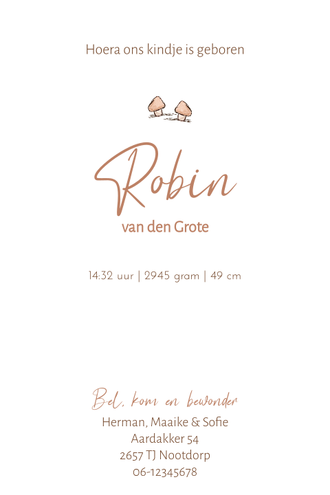 Kaart binnenkant
