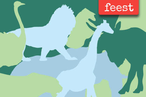 Kinderfeestje uitnodiging jongen stoer met jungle dieren