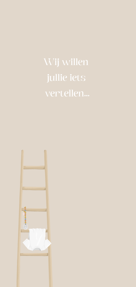 zwangerschapsaankondiging neutraal geboortekaartje