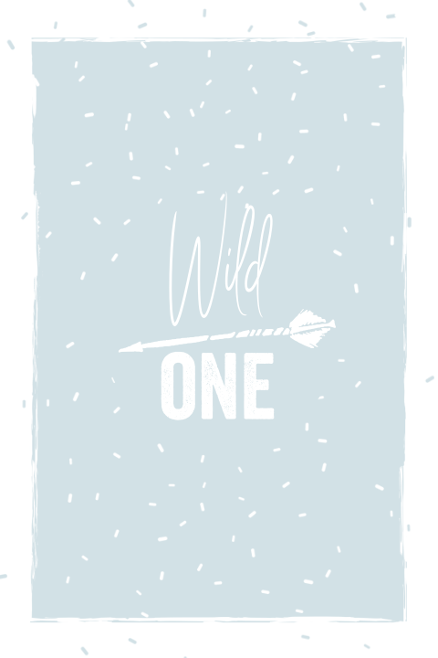 Uitnodiging 1ste verjaardag jongetje wild one