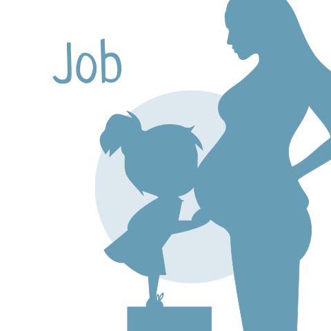 Geboortekaartje kus op zwangere buik zus