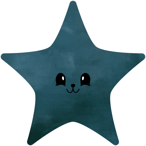 Lief ster geboortekaartje jongen groen blauw