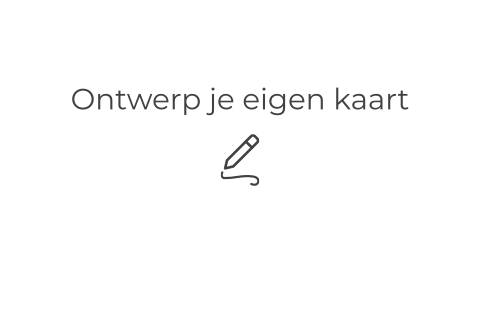 Dubbel gevouwen liggend geboortekaartje