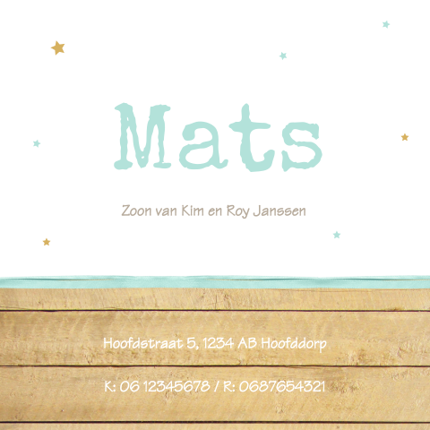 Kaart binnenkant