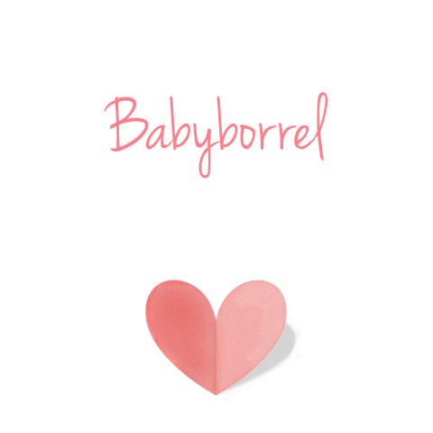 Vierkante uitnodiging babyborrel meisje met hart