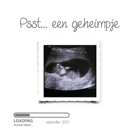 Aankondiging zwangerschap een geheimpje