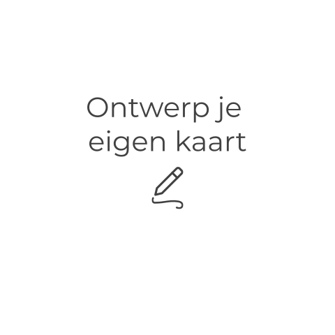 Enkel blanco en vierkant geboortekaartje