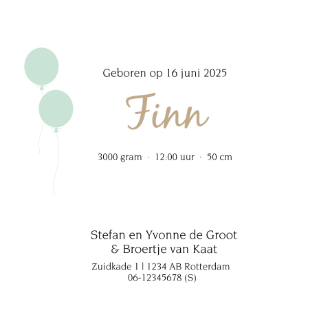 Kaart binnenkant