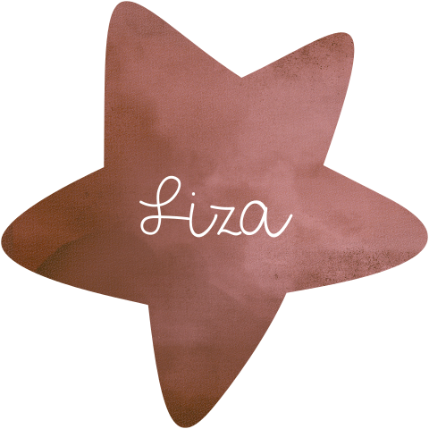 Ster geboortekaartje voor een meisje warm roze