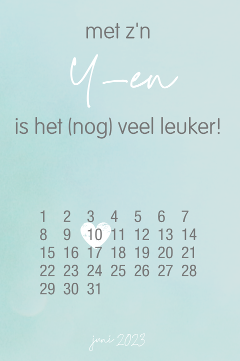 Aankondiging zwangerschap met z'n 3-en