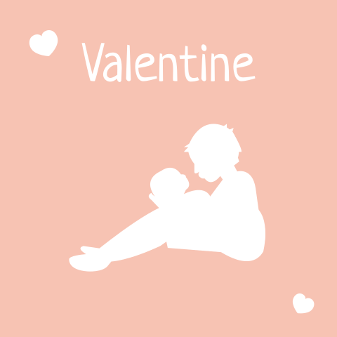 Geboortekaartje grote broer met zusje op schoot silhouet