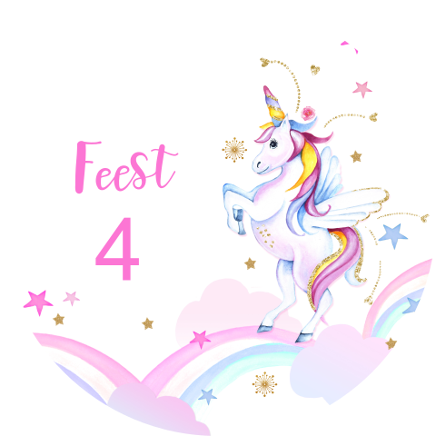 Sluitzegel voor een kinderfeestje met leuke unicorn