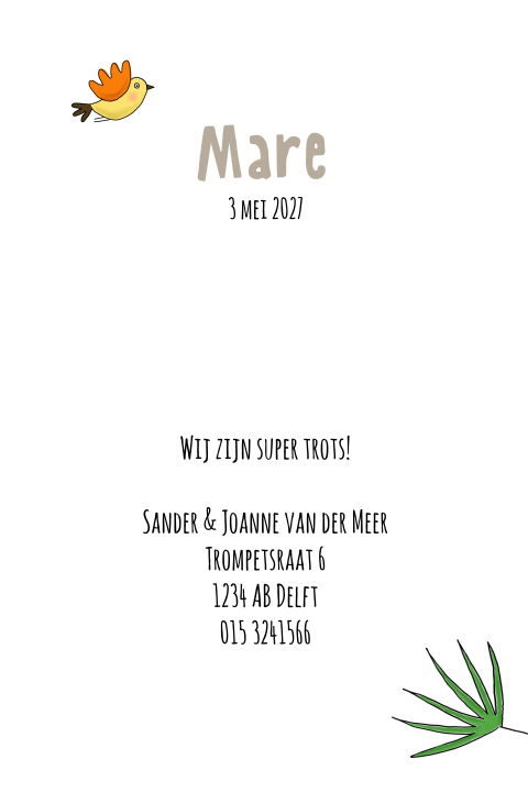 Kaart binnenkant