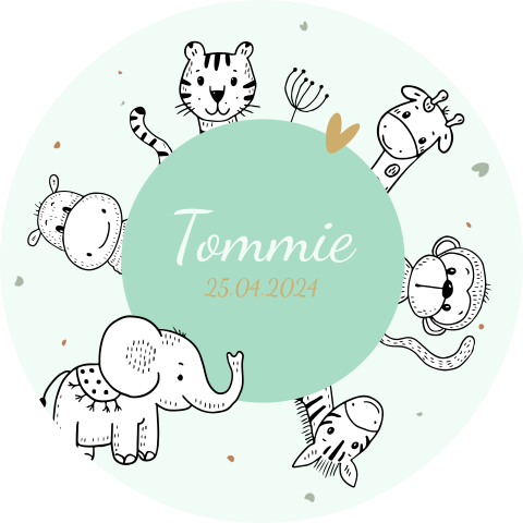 Sticker verschillende dieren