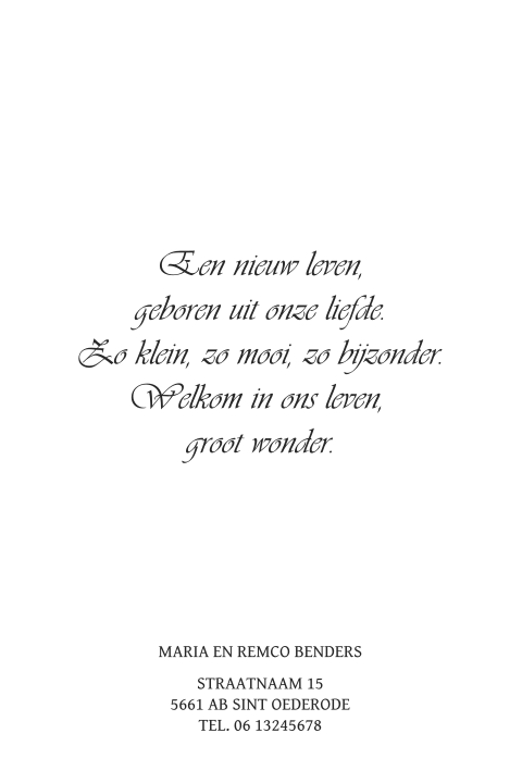 Kaart binnenkant
