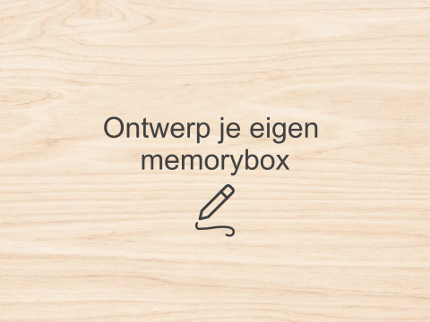 Ontwerp je eigen houten memorybox