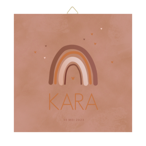 Tegel regenboog terra kleur