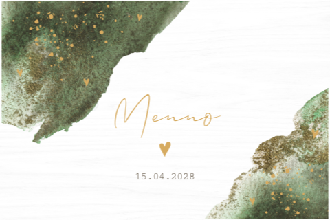 Wit hippe memorybox met hartjes