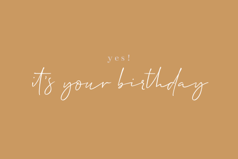 Wenskaart verjaardag 'It's your birthday'