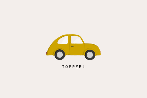 Wenskaart felicitatie rijbewijs auto