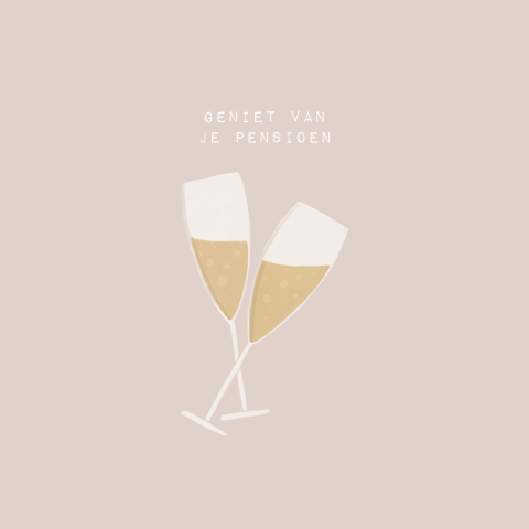 Wenskaart felicitatie 'Geniet van je pensioen'