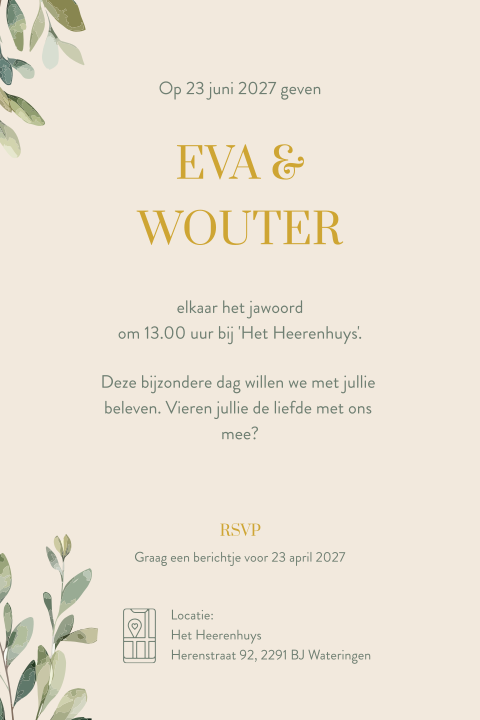 Kaart binnenkant