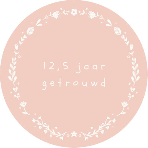 Uitnodiging 12,5 jaar huwelijk folklore