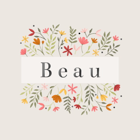 Lief geboortekaartje met bloemetjes en details in zwartkleurig folie