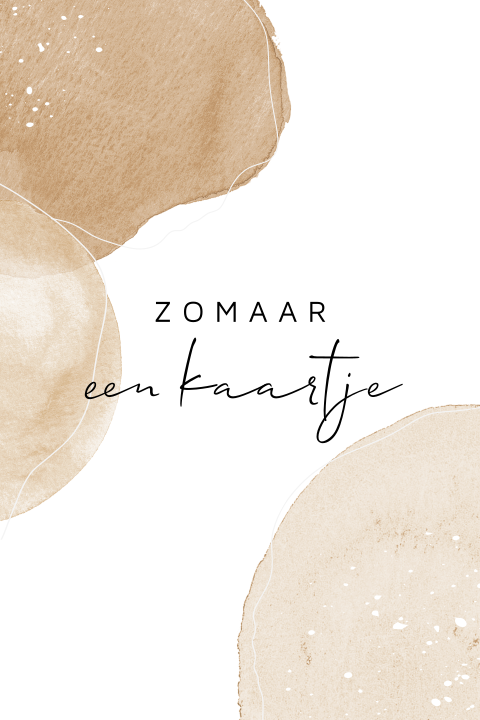 Watercolor zomaar wenskaart