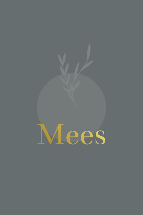 Minimalistisch geboortekaartje voor een jongen met takjes en goudfolie