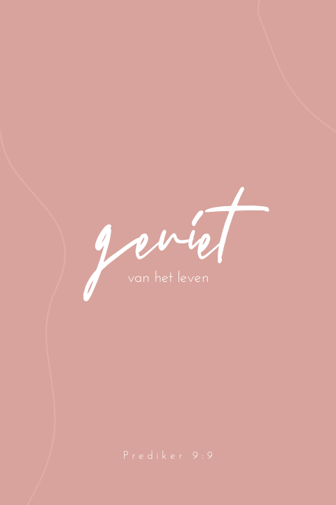 Christelijke verjaardagskaart geniet van het leven