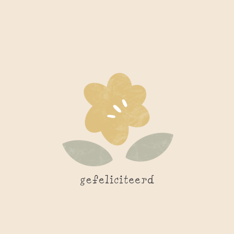 Wenskaart verjaardag bloemen