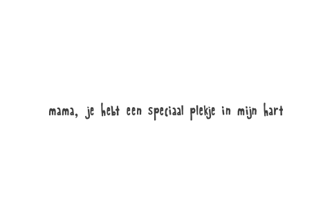 Wenskaart moederdag zwart wit tekst