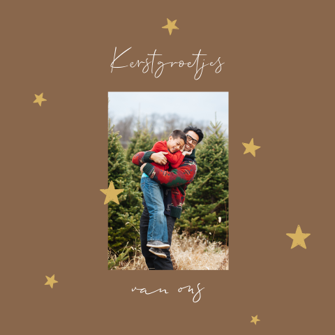 Kerstkaart met eigen foto